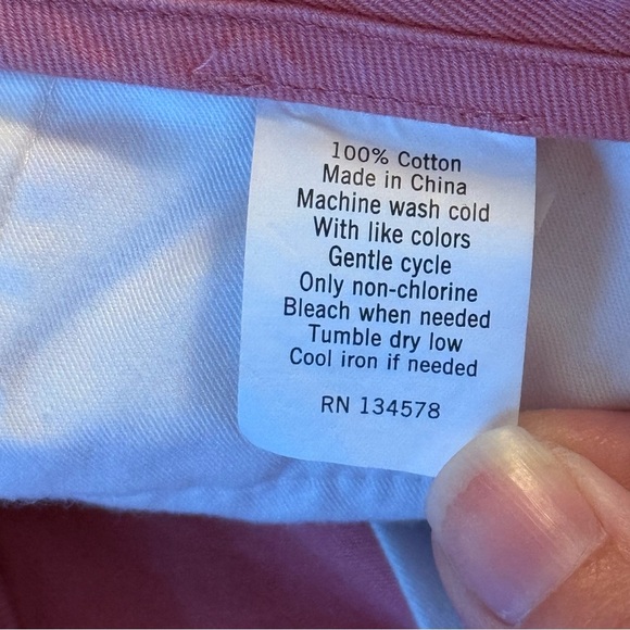 Vineyard Vines Mens Size 38x32 Club Pant Pink Chino Whale Straight Leg Preppy - Picture 5 of 9